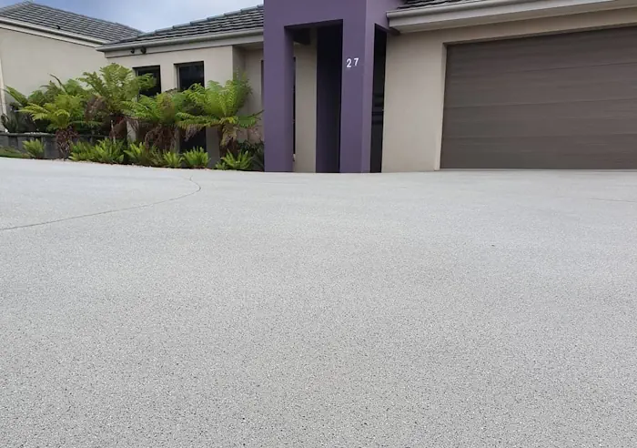A resurfaced concrete driveway that had it's cement restored in Ballarat